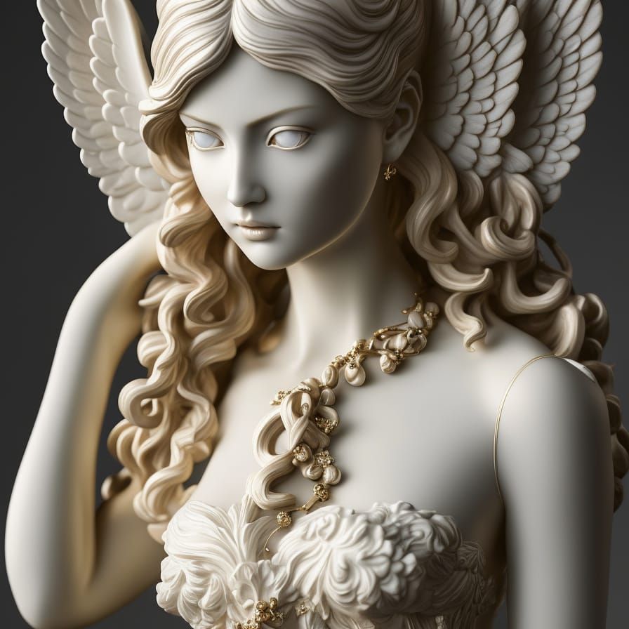 Statue of the Divine Messenger  by @Lola