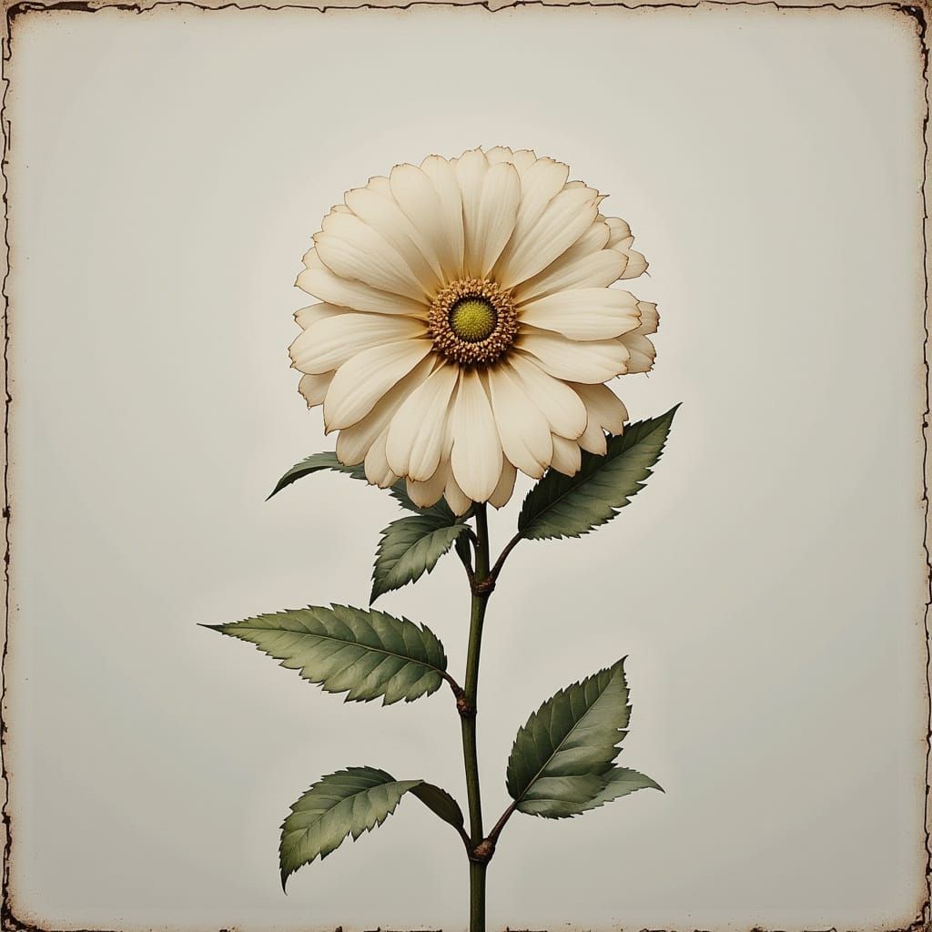 Vibrant Flower Blooms in Pixelated Harmony