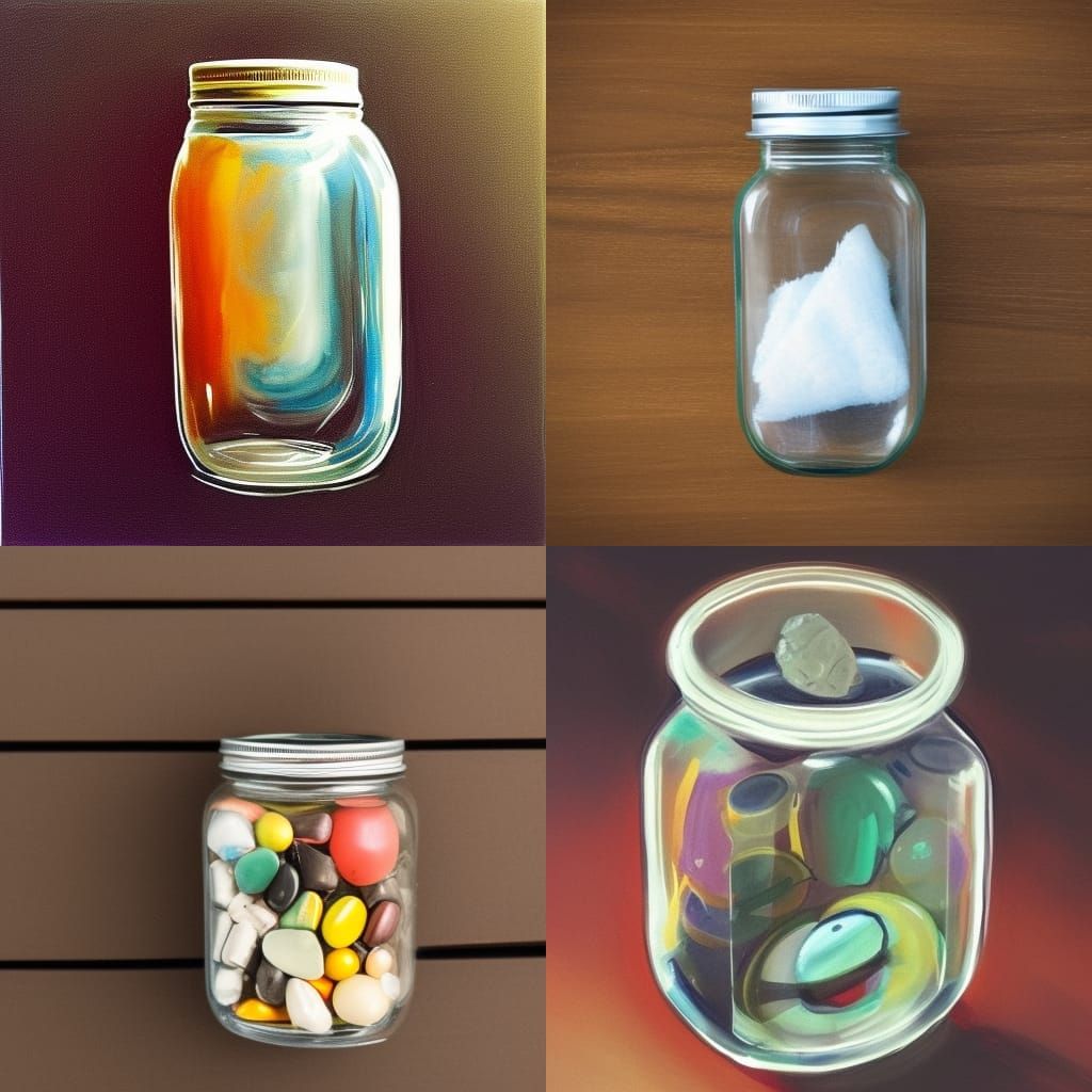 space in a jar - AI Generated Artwork - NightCafe Creator