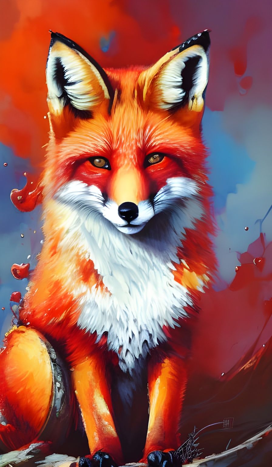 Fire Fox  by @Praslin Hayes