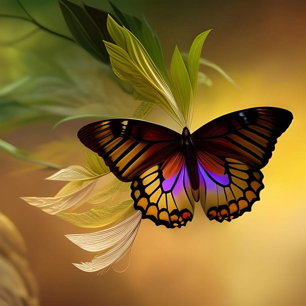 Ethereal butterfly - AI Generated Artwork - NightCafe Creator