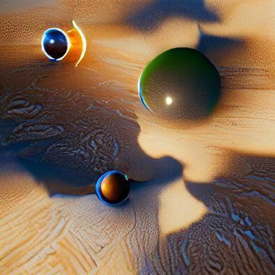 Two planets colliding in our space