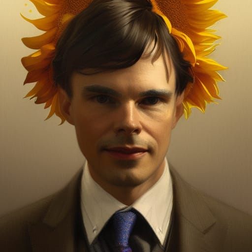 Alan Turing and the sunflowers / 1st esxperiment