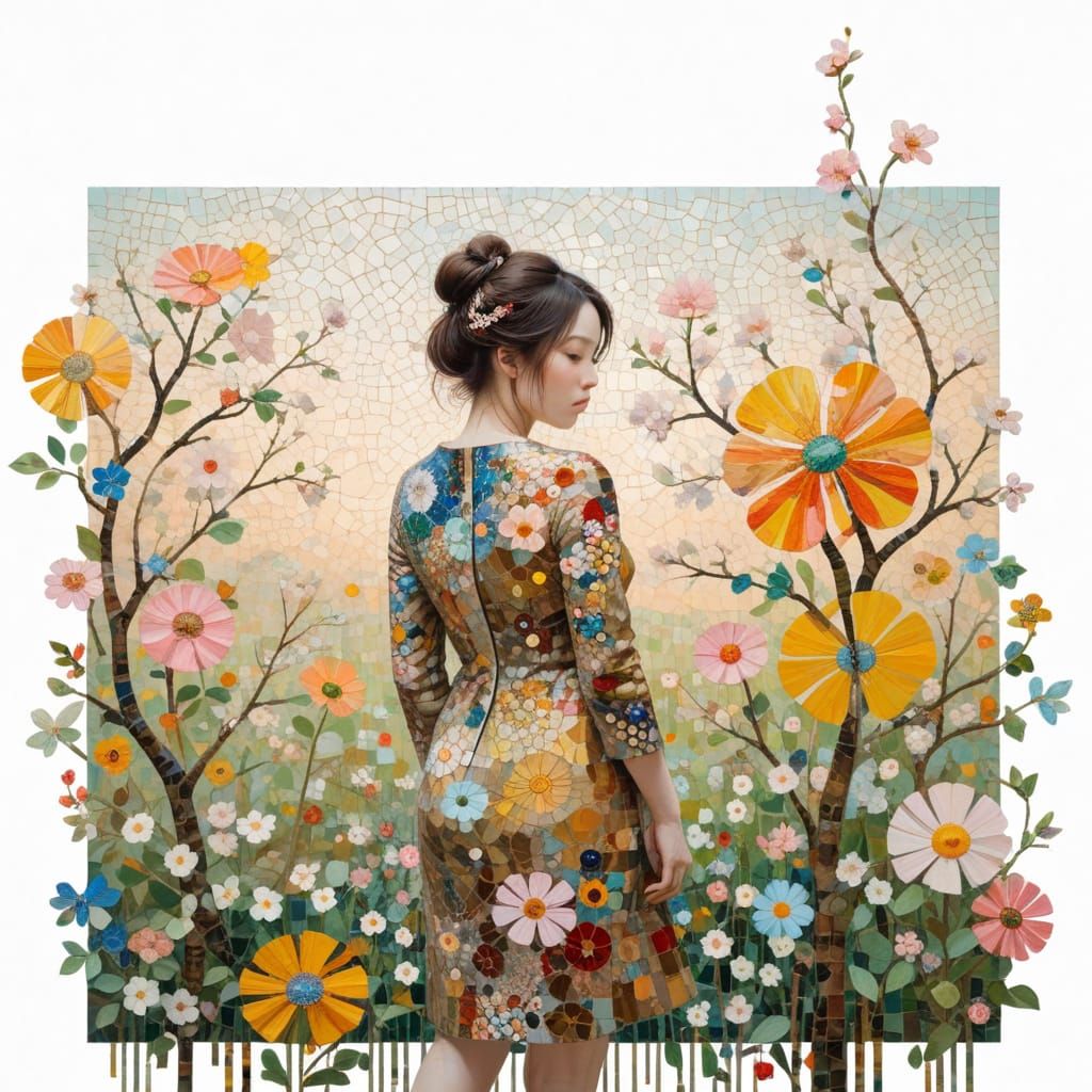 Koala dozing in a eucalyptus tree at sunset, soft breeze rustling leaves, pastel sky, painterly realism, serene atmosphere