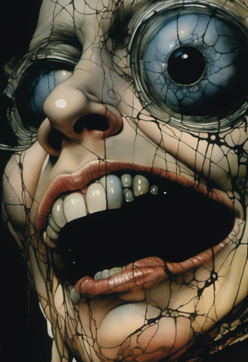 Automatic Drawing with Faces in Fog