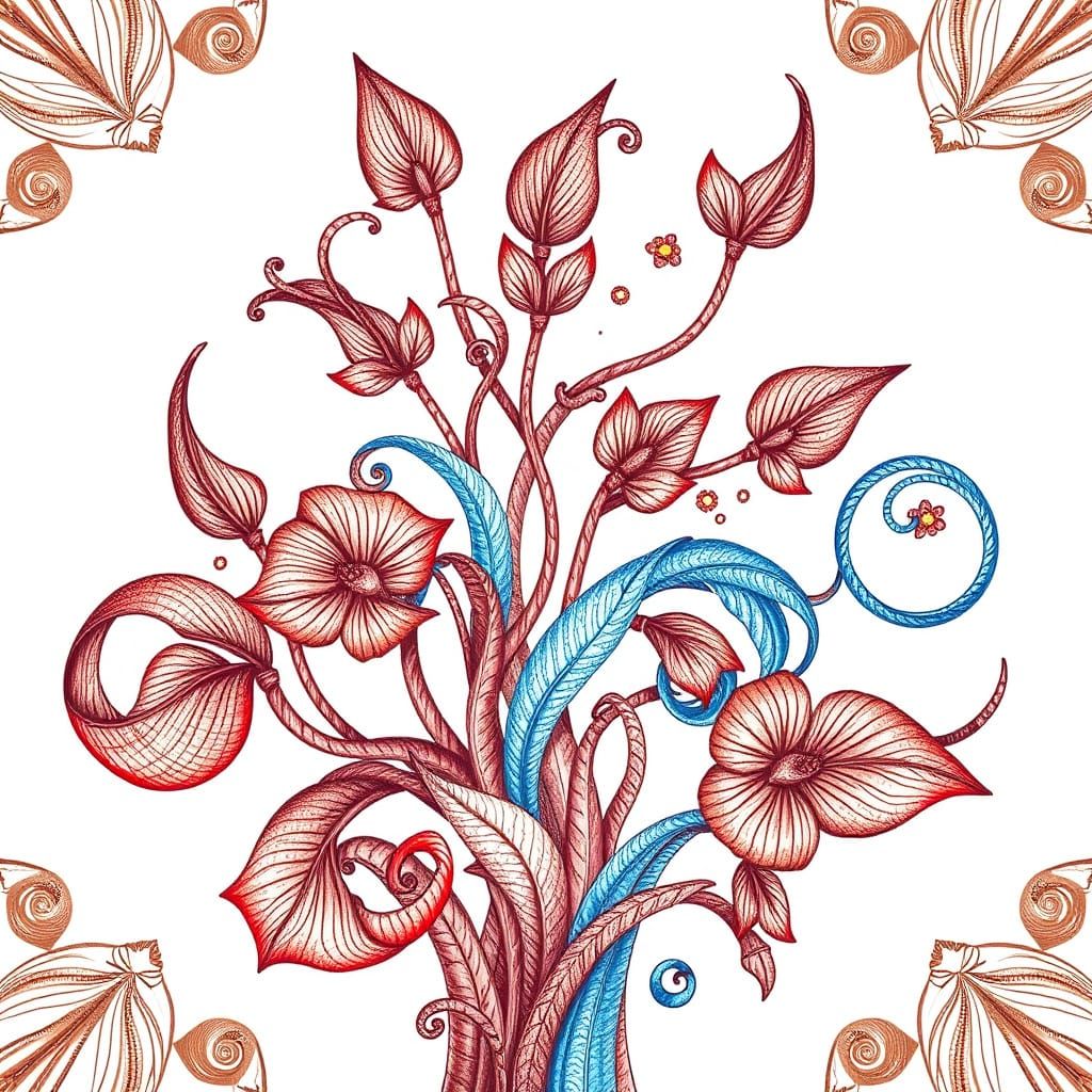 Vector graphic style ornament /blanco