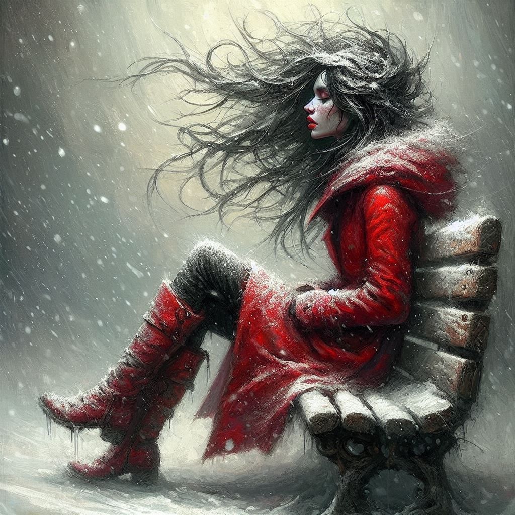 Winter in red