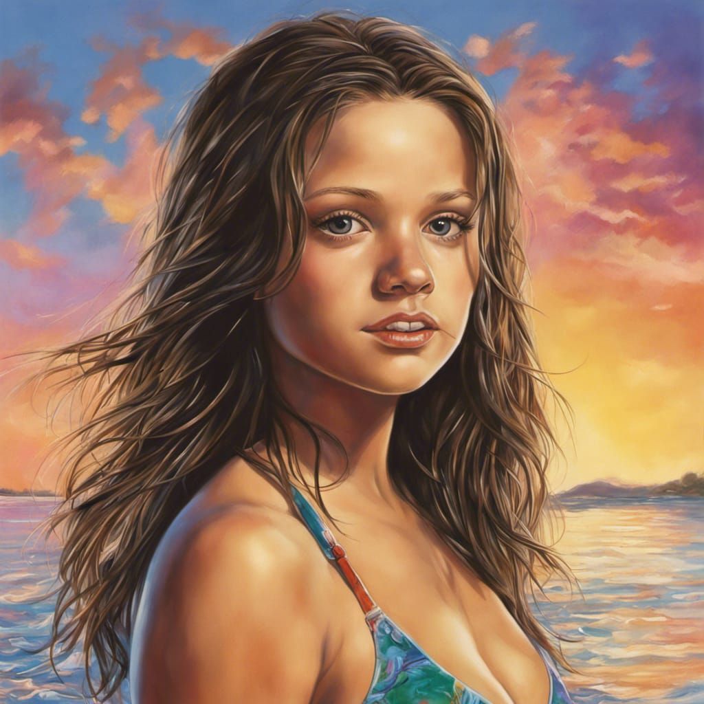 Mackenzie Rosman From 7th Heaven in a bikini - AI Generated Artwork -  NightCafe Creator