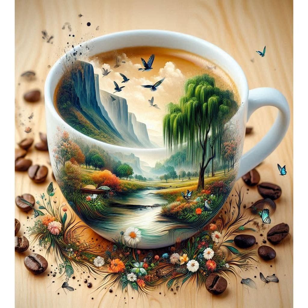 Coffee beans, vivid dreams