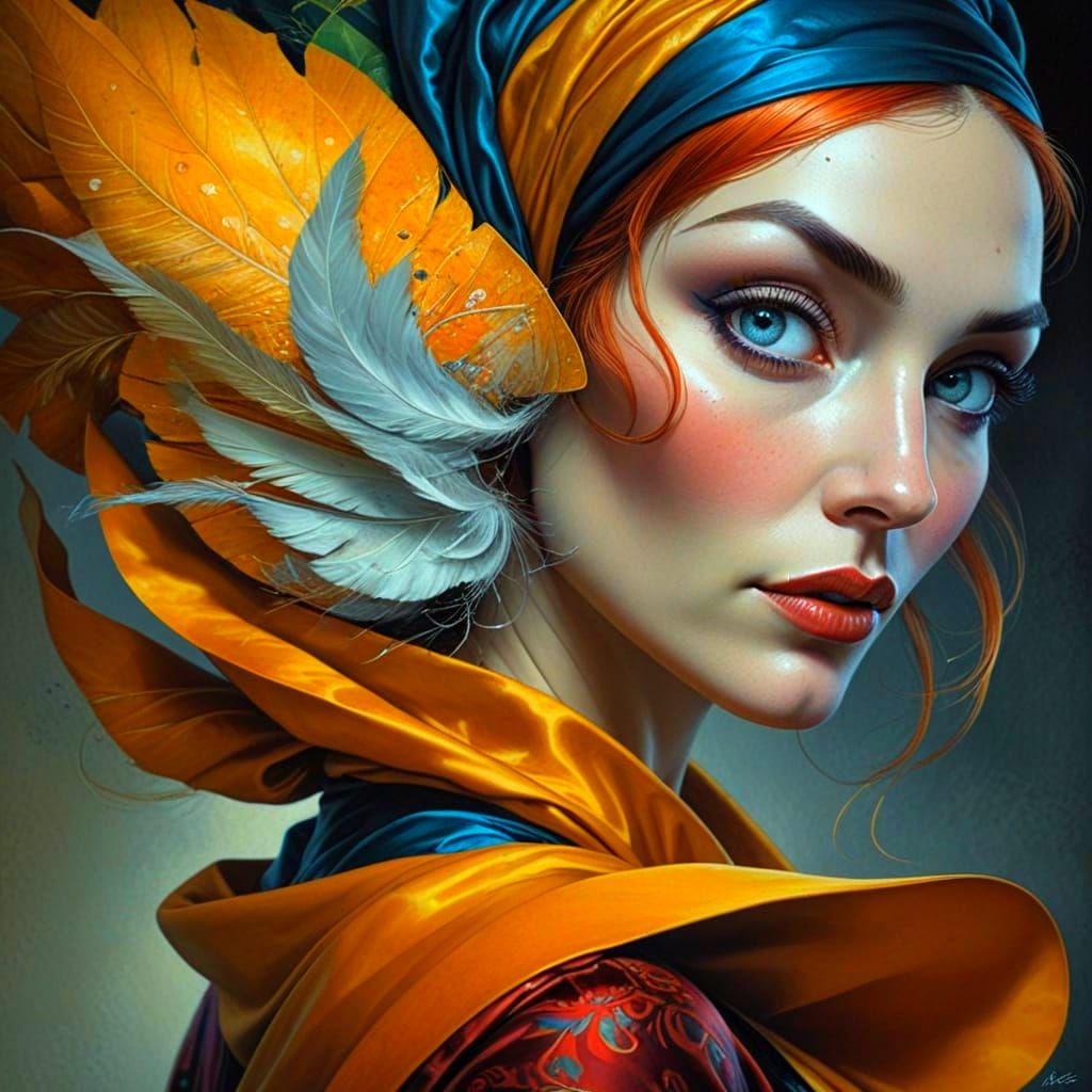 Ethereal Portrait of a Charming Lady in Photorealistic Style