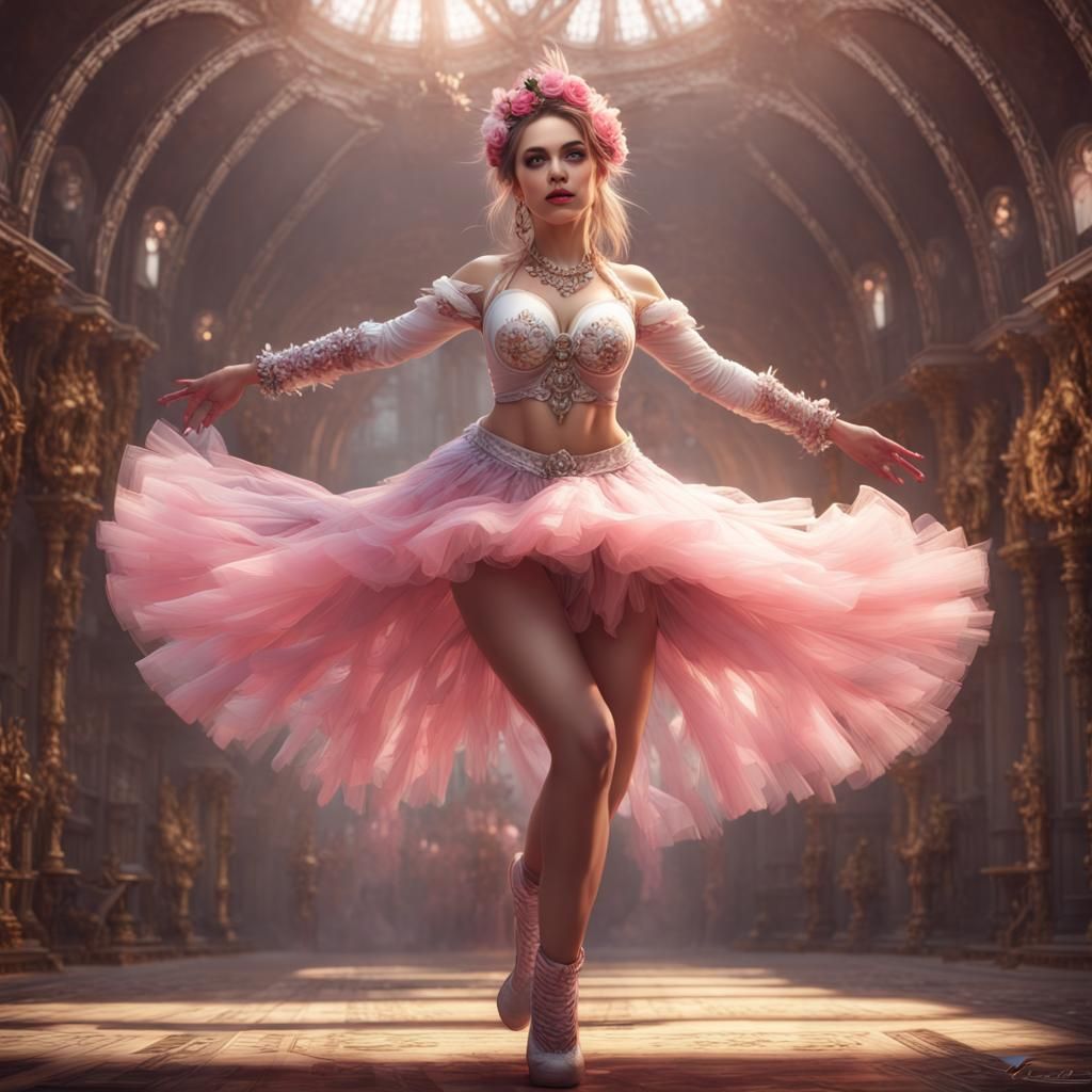 big-boned Russia dance girl