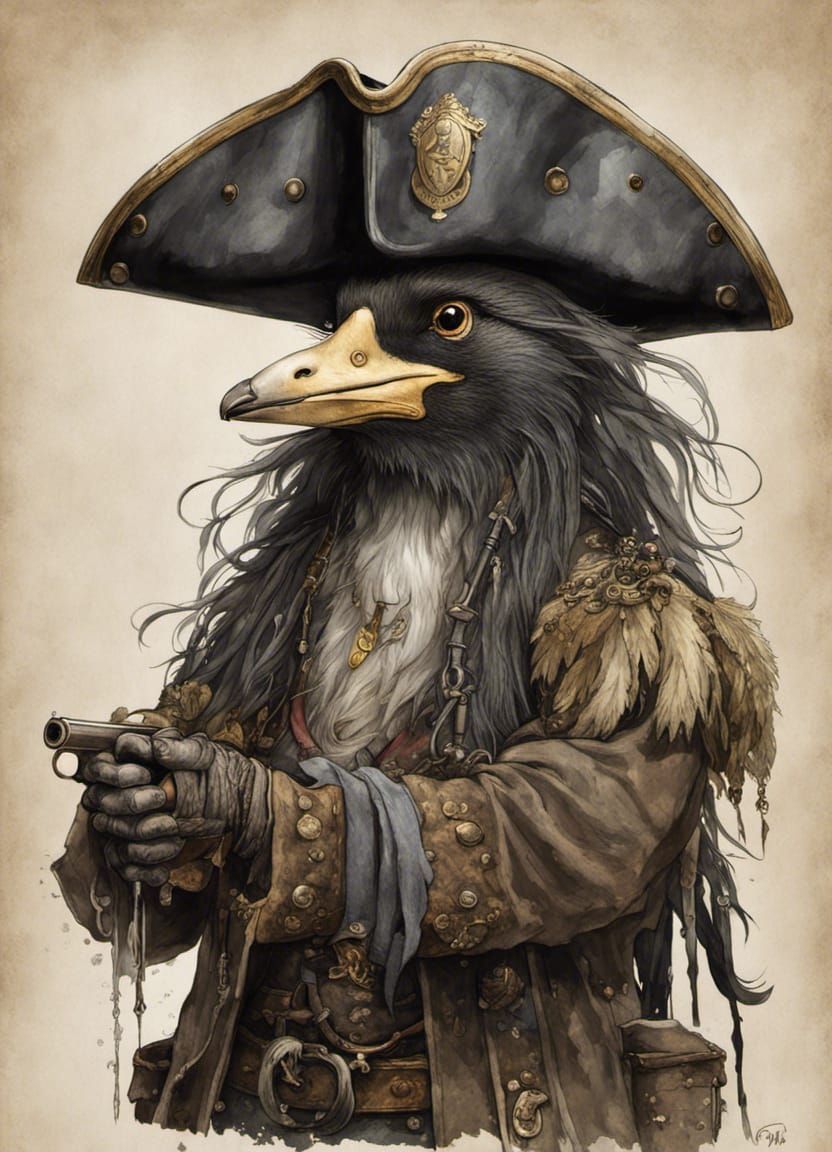 pirate-pinguin II  by @Harmanna