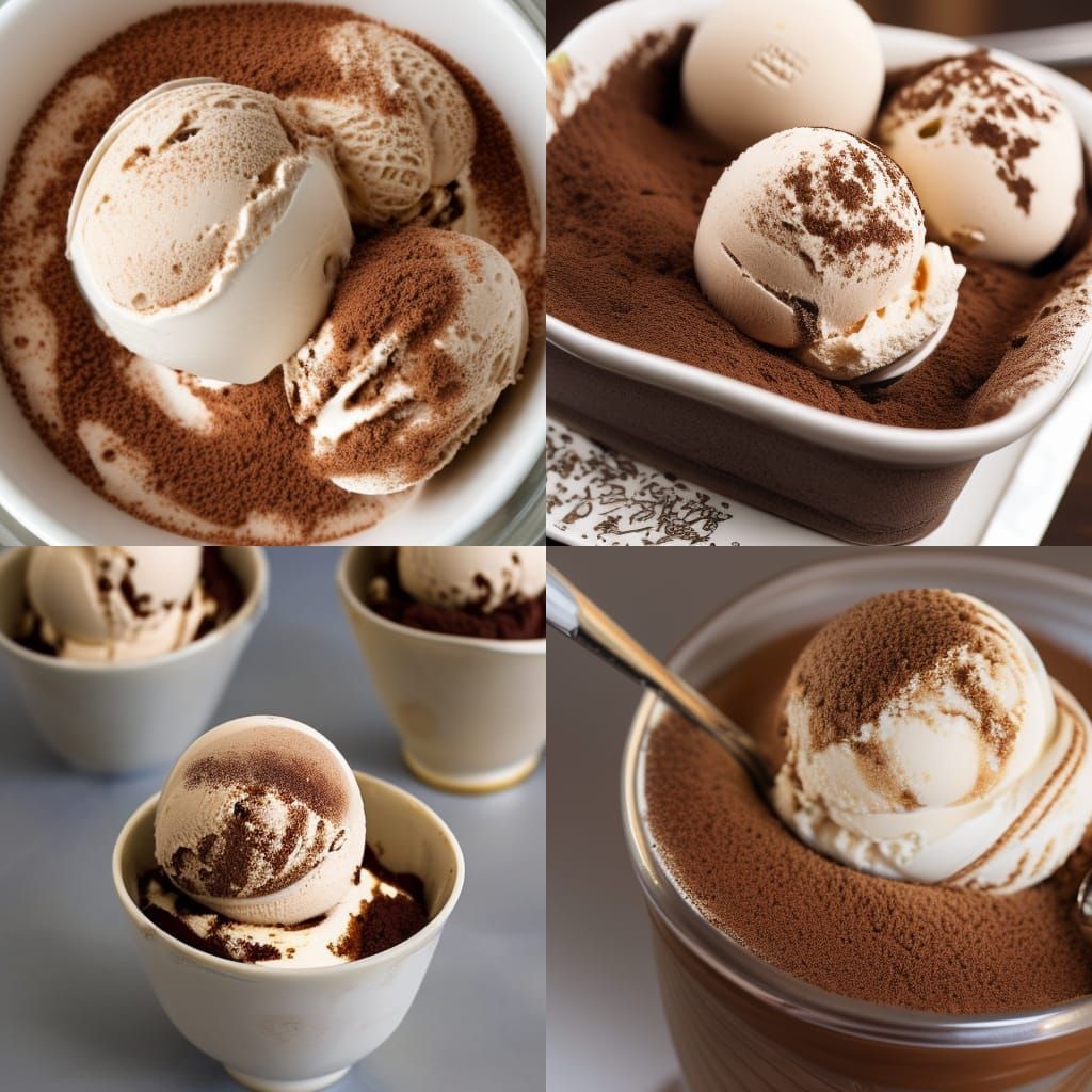 Tiramisu ice cream   by @Laevos