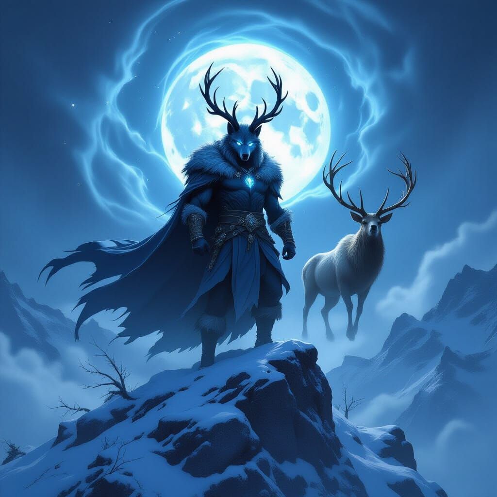 Hircin from the Elder Scrolls. Atop a hill .