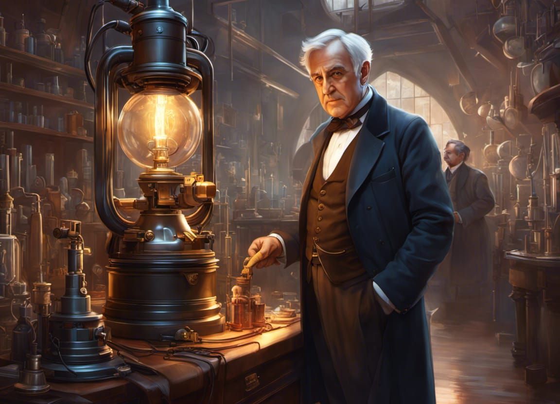 Thomas Edison - AI Generated Artwork - NightCafe Creator