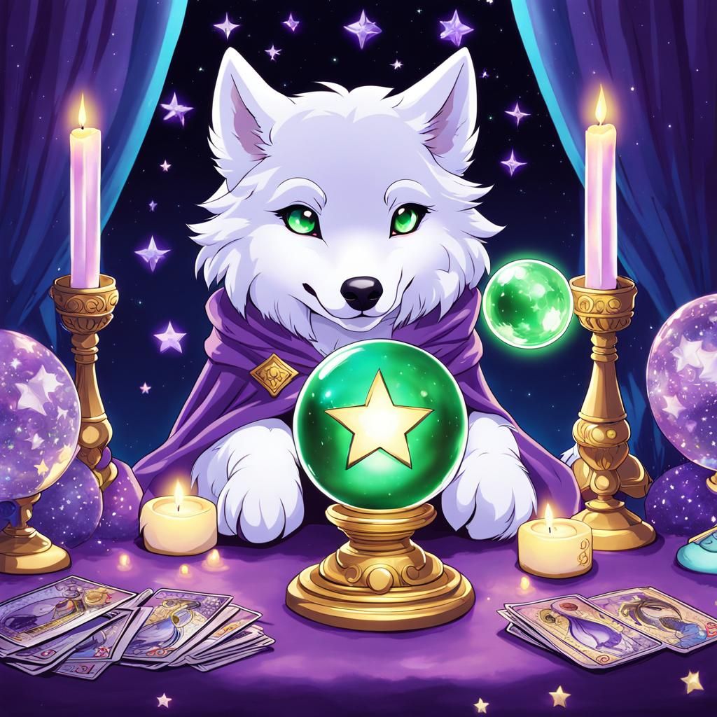 Psychic Wolfie - AI Generated Artwork - NightCafe Creator