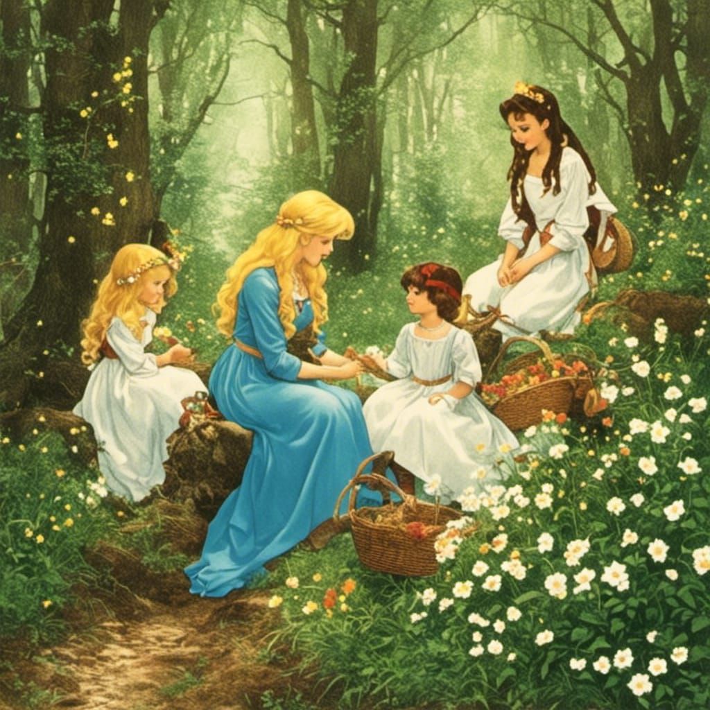 Fairytale Illustration AI Generated Artwork NightCafe Creator