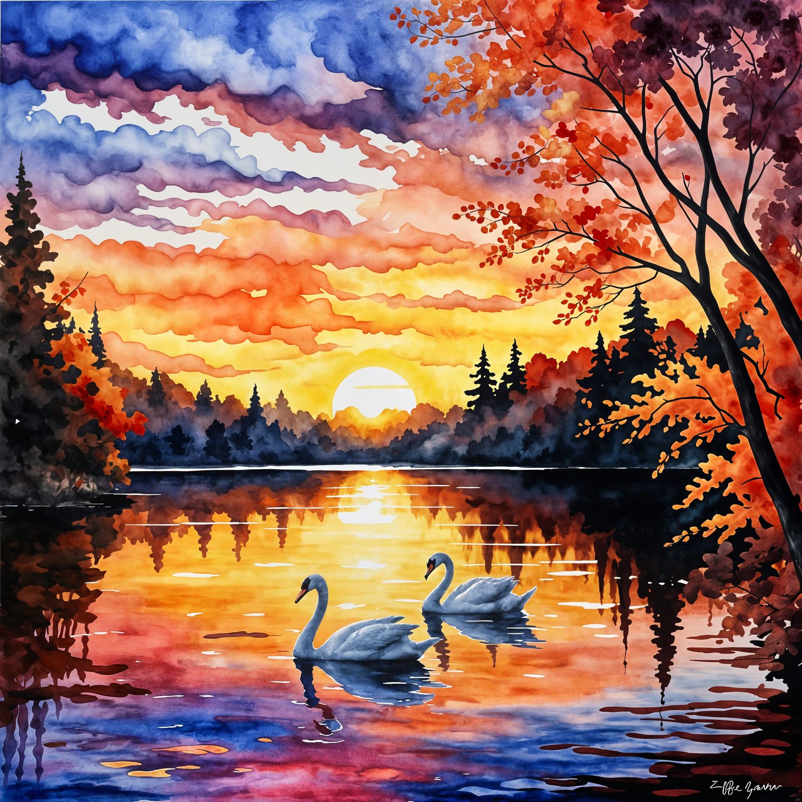 Lake Sunset  by @TSharp 