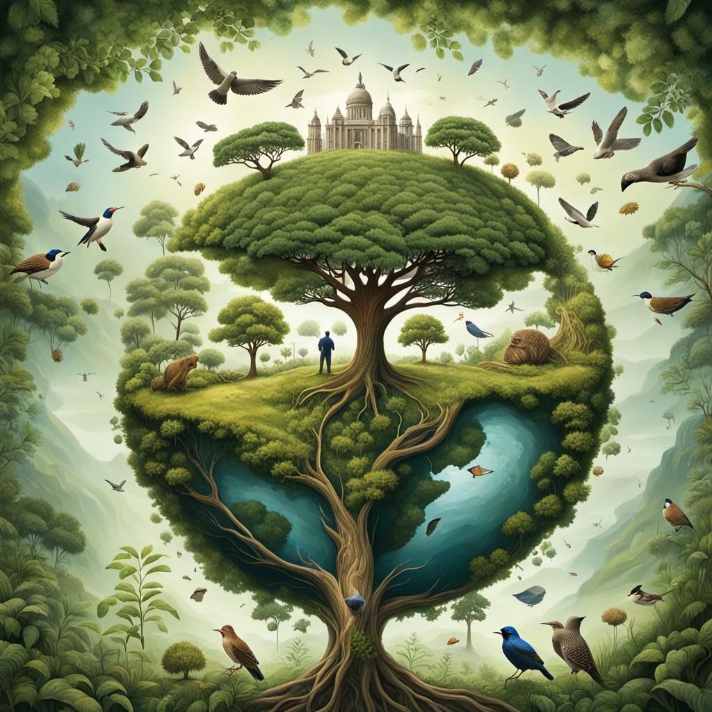 One Earth one home  by @Corn Clay