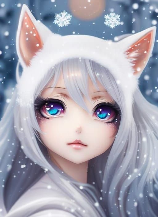 One and beautiful Goddess Kitsune, the nine-tailed fox in her new and more  beautiful vision | Fadas bonitas, Raposa branca, Anime