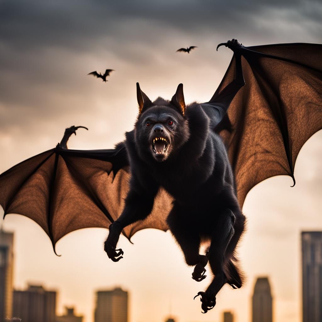 Massive Winged Werewolf-Fruitbat Attack