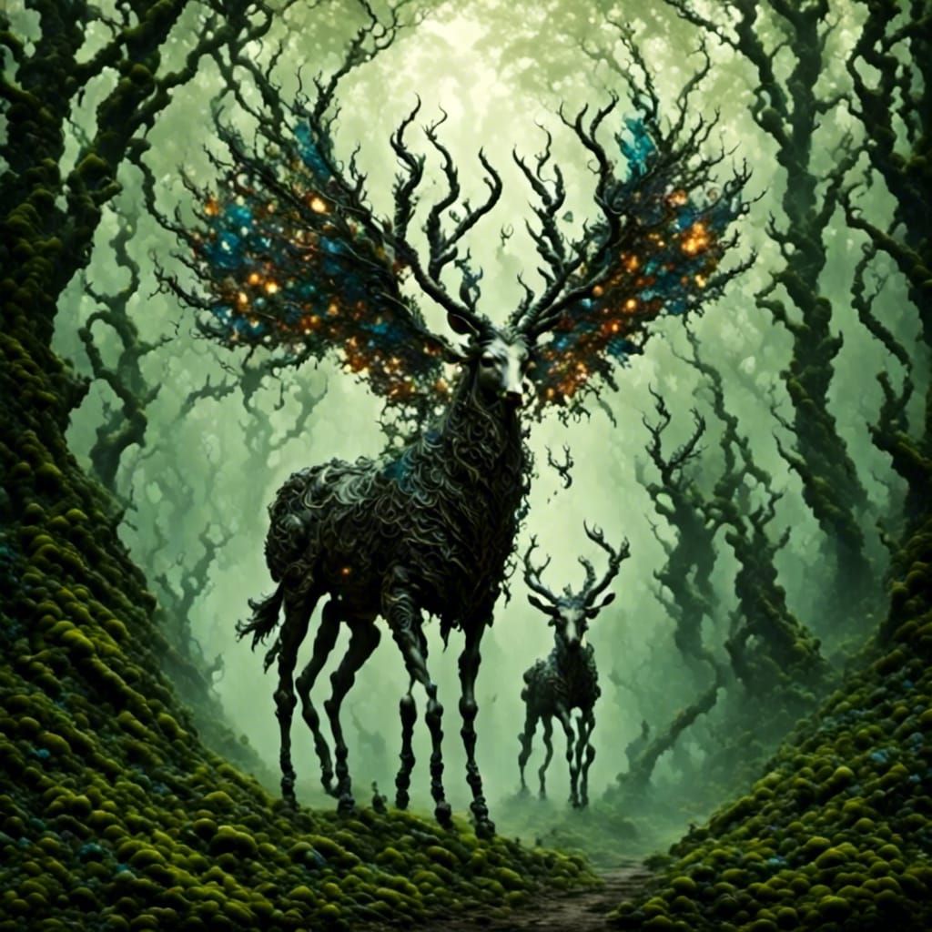 Mischievous Pixies in Forest, Jansson Style