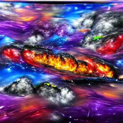 galaxy space planet fire clouds 8k resolution 8K 3D #film ab...