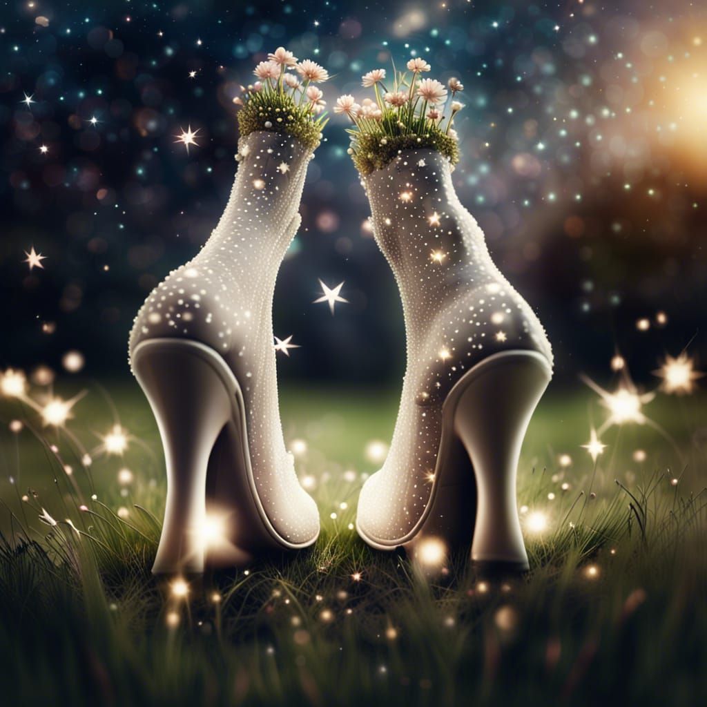 A foot getting married with a nose bride. the wedding is hap...