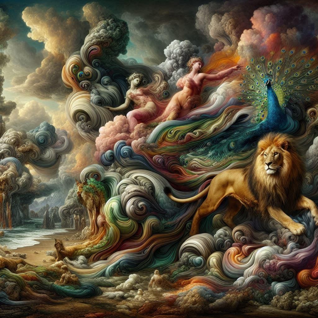 The Lion and the Peacock