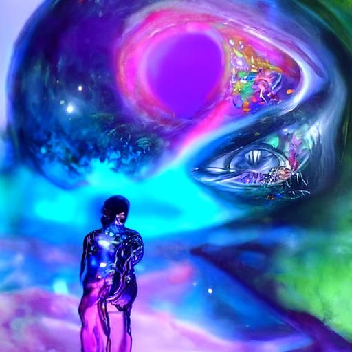 Open mind purple haze opalescent gaze