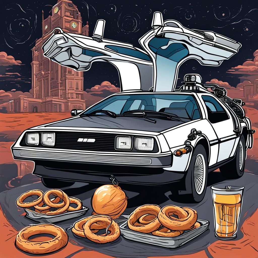 Back to the Future Onion Ring Time Machine