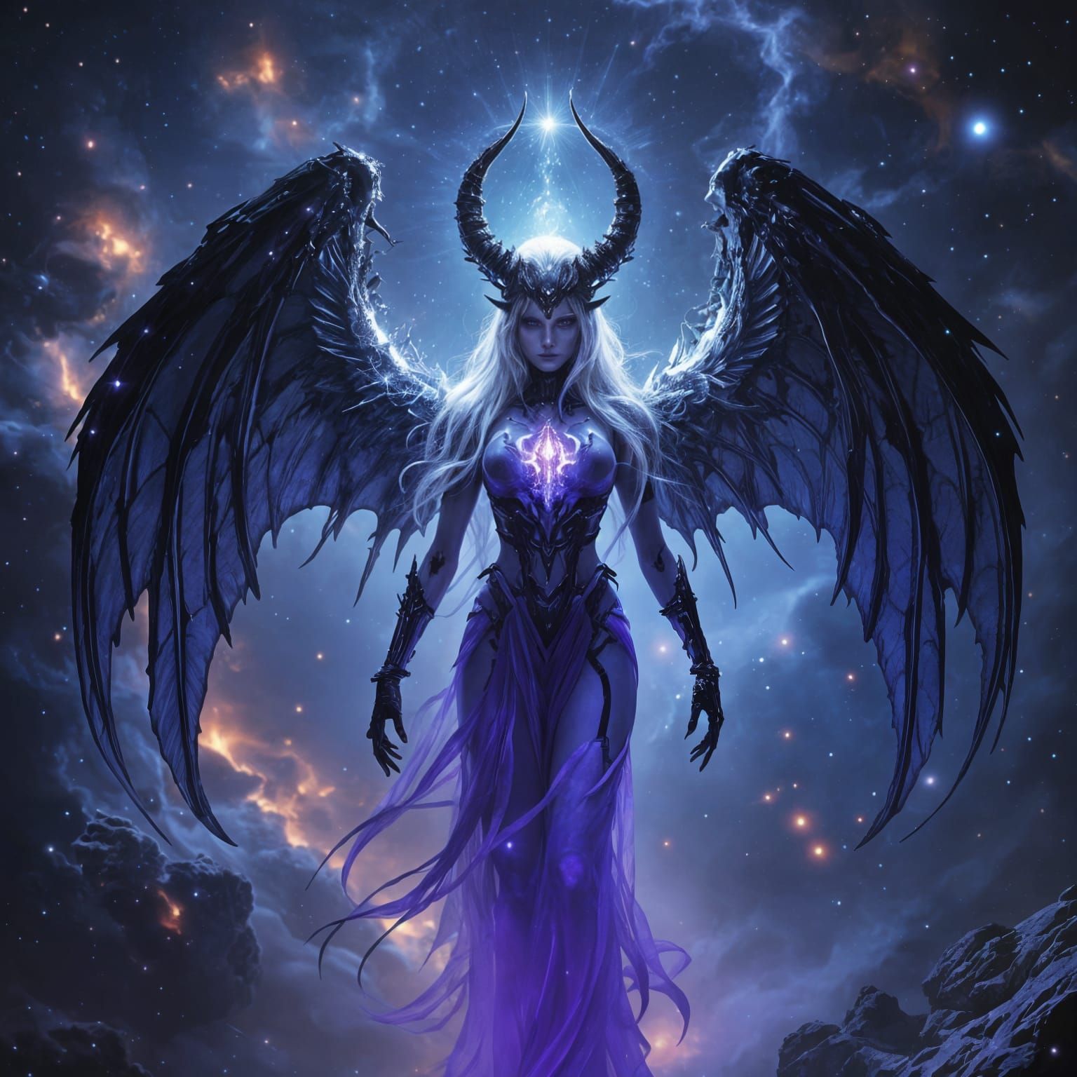 Epic demonic figure