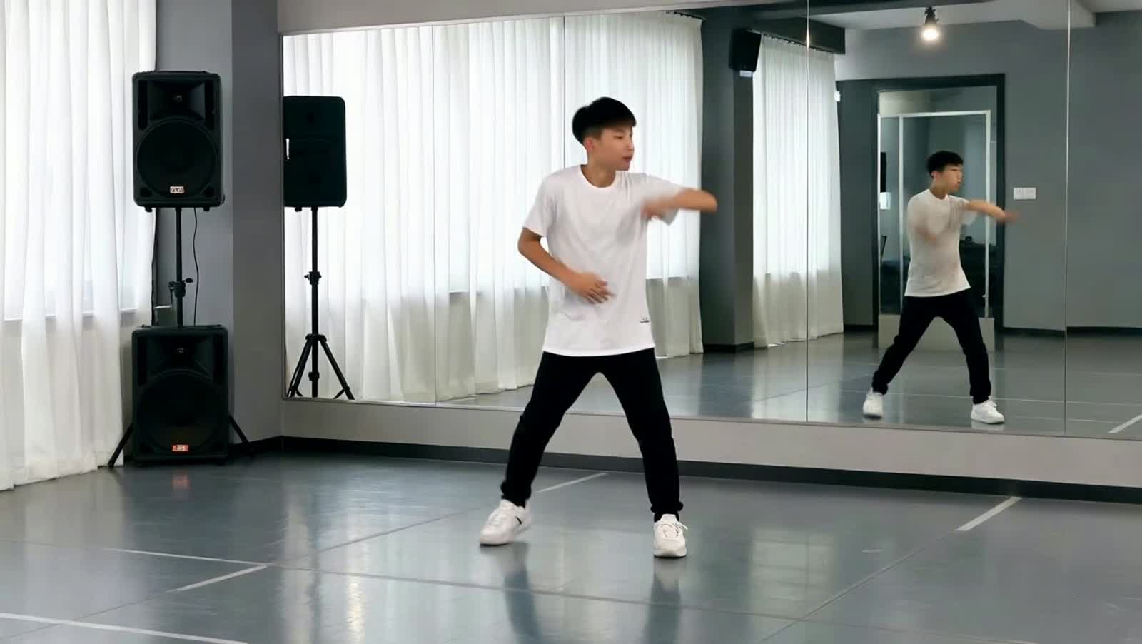 a video of a 14 year old dancing in a dance studio