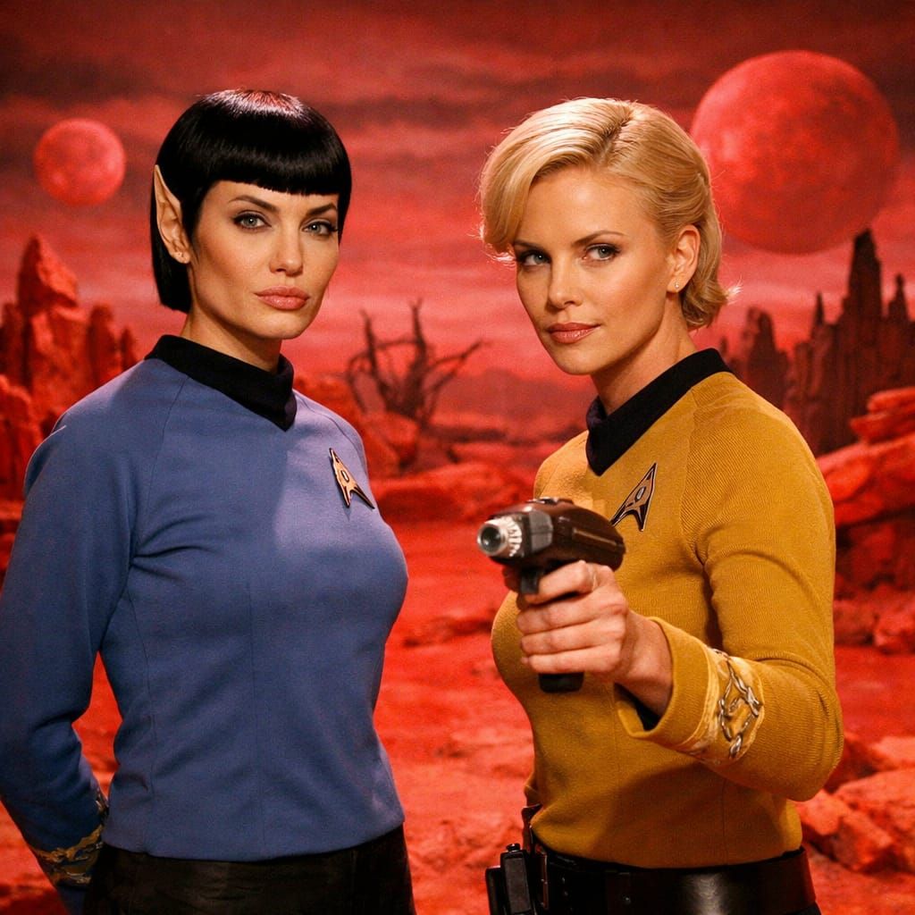Ms Spock and Captain Jane T. Kirk