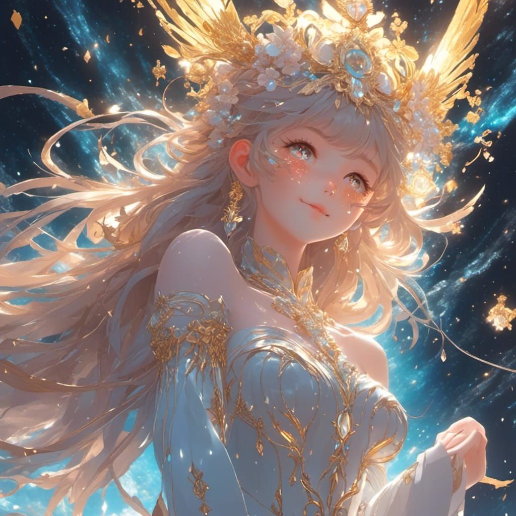 Stunning 3D Anime Portrait in Ambient Light