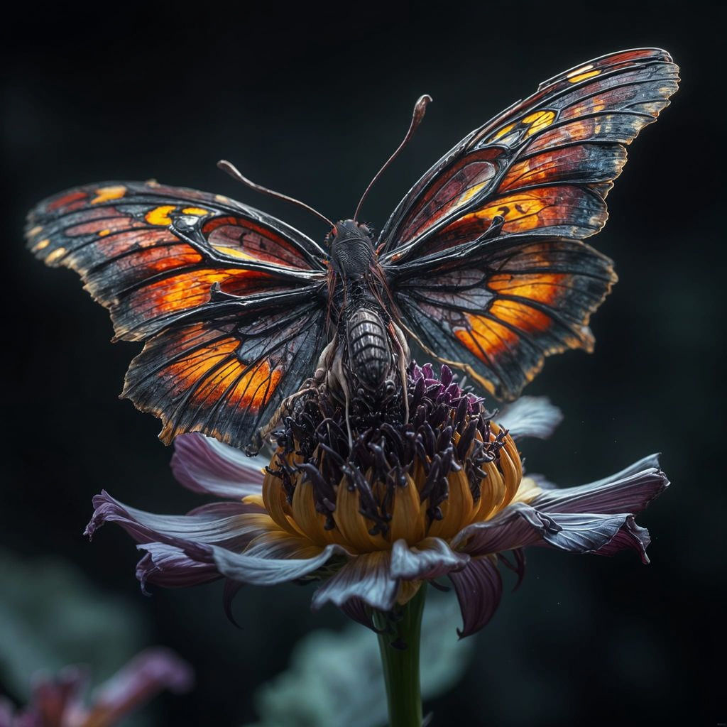The Zombie Butterfly  by @DAN Klorix