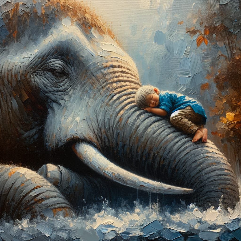gentle, giant elephant. ...  by @Jarka Carta