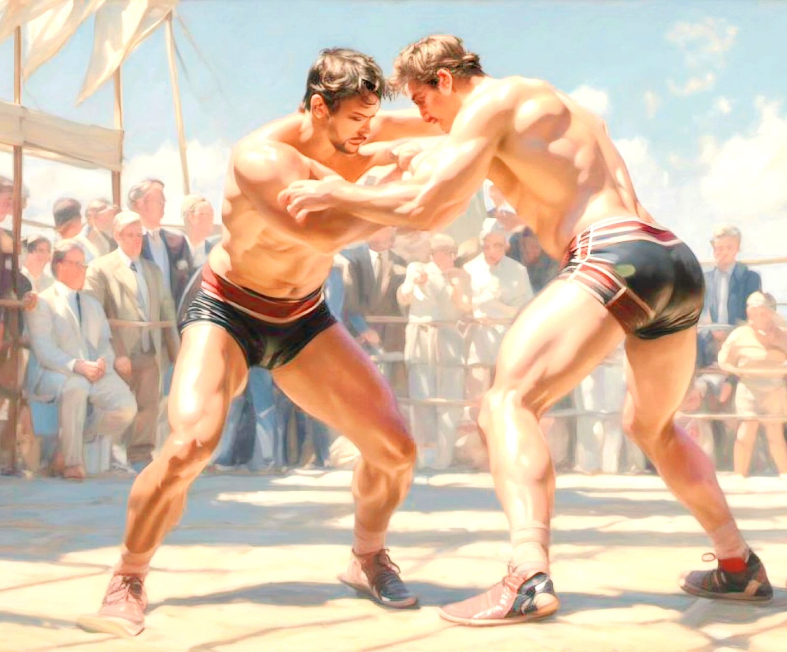 Fighting it out under the sun