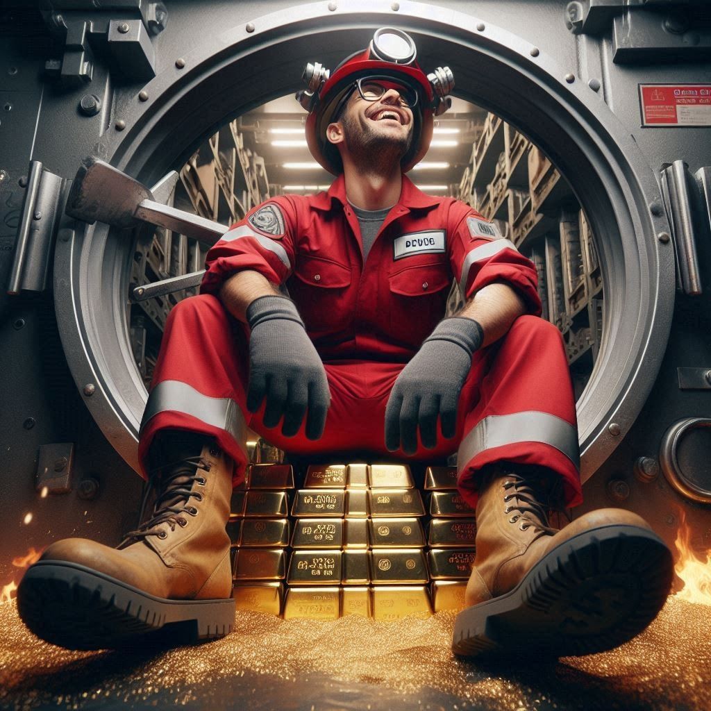 The safe has been cracked