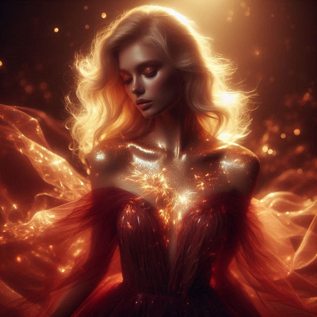 Woman Made of Light !!