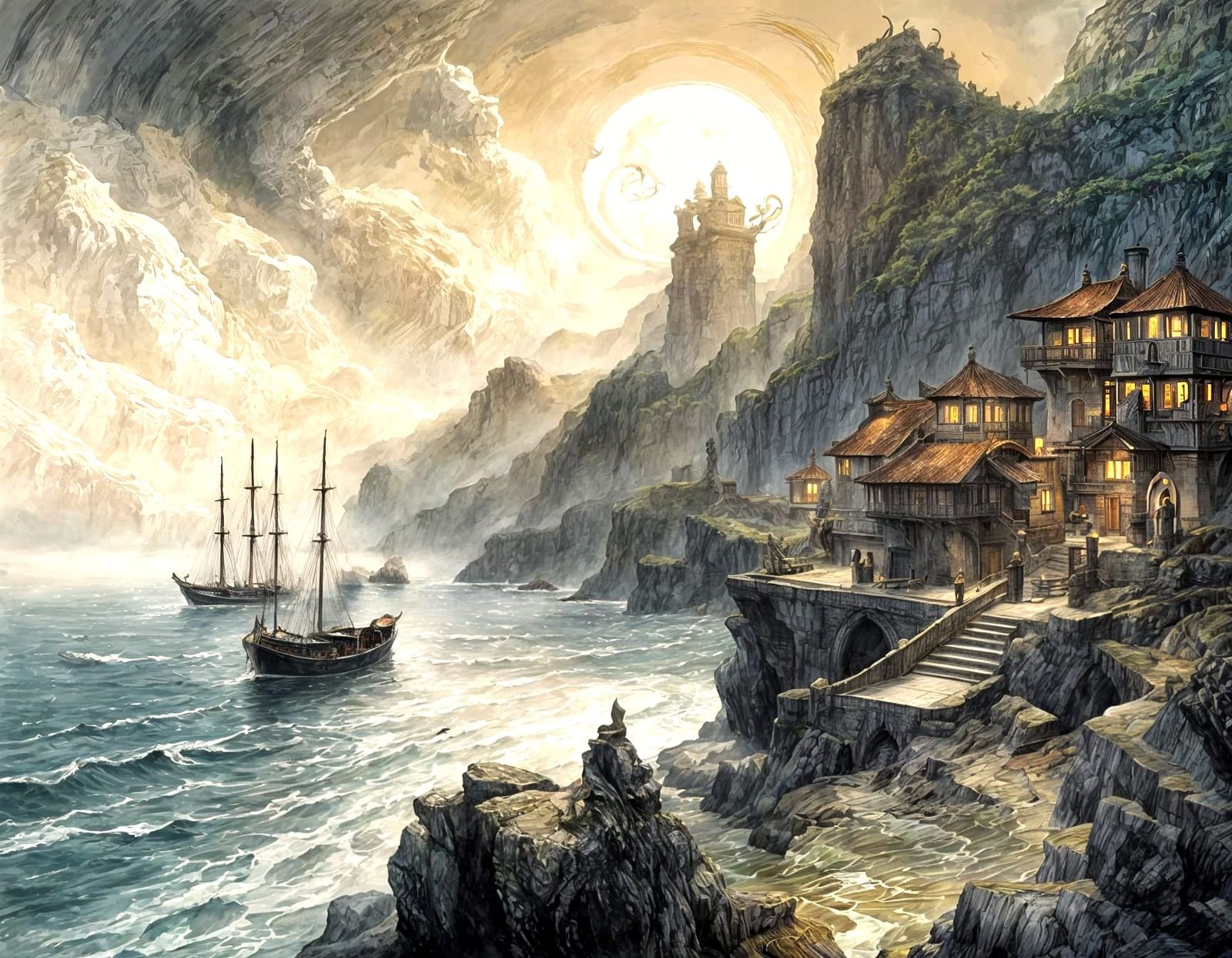 Fishing Townsfolk, A Hardy Breed.  by @Lykos Nyx