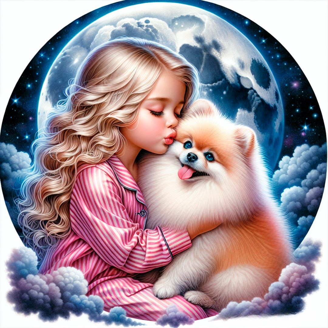 child and dog