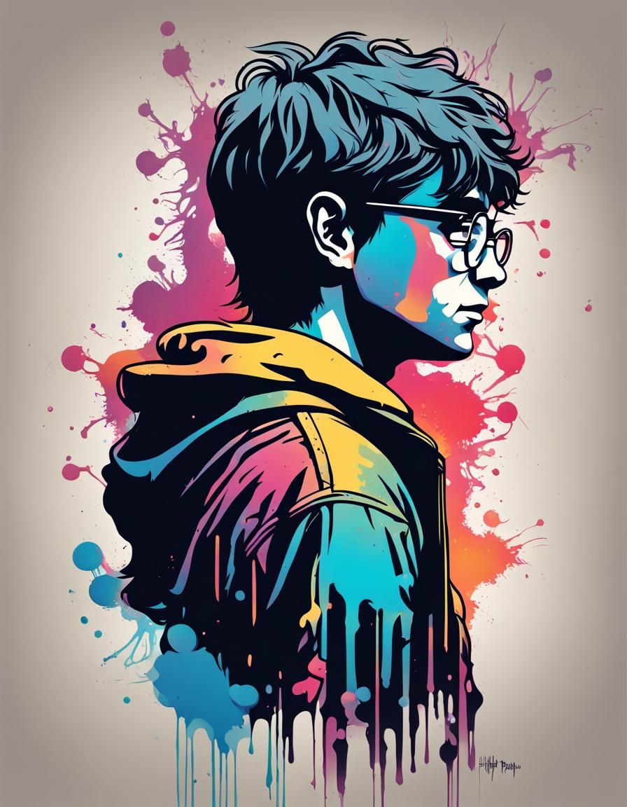 Harry Potter Graffiti - AI Generated Artwork - NightCafe Creator