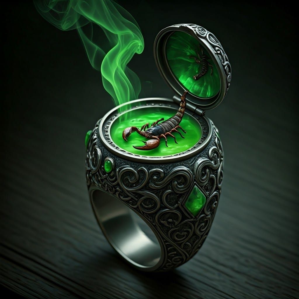 Poison ring  by @BunnyFooFoo