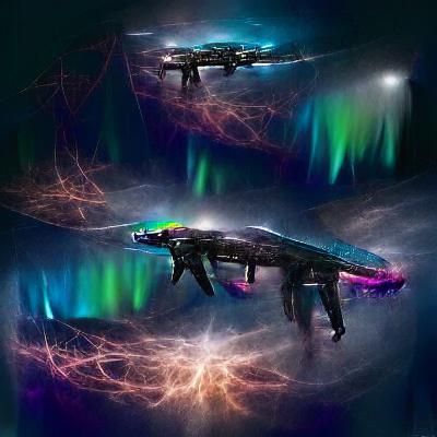 concept art aurora borealis ship