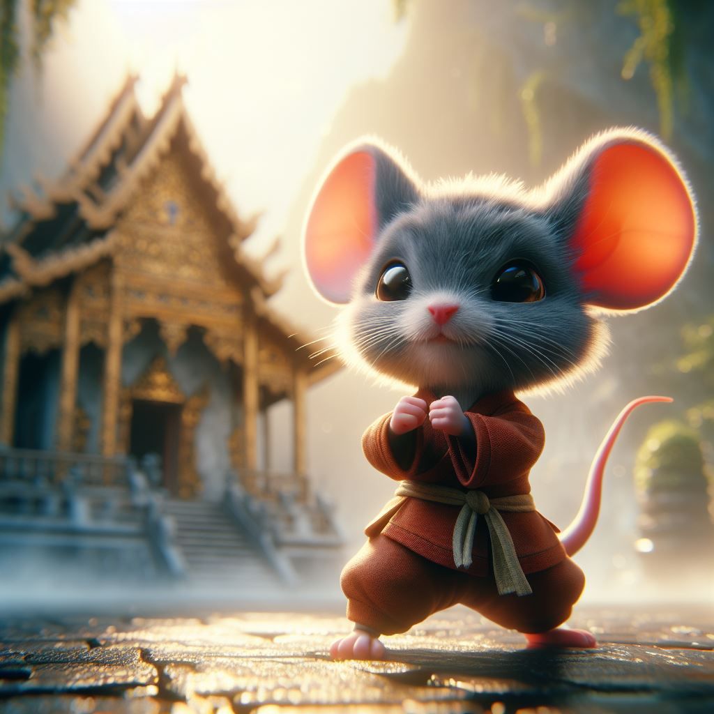 Wee little martial artist