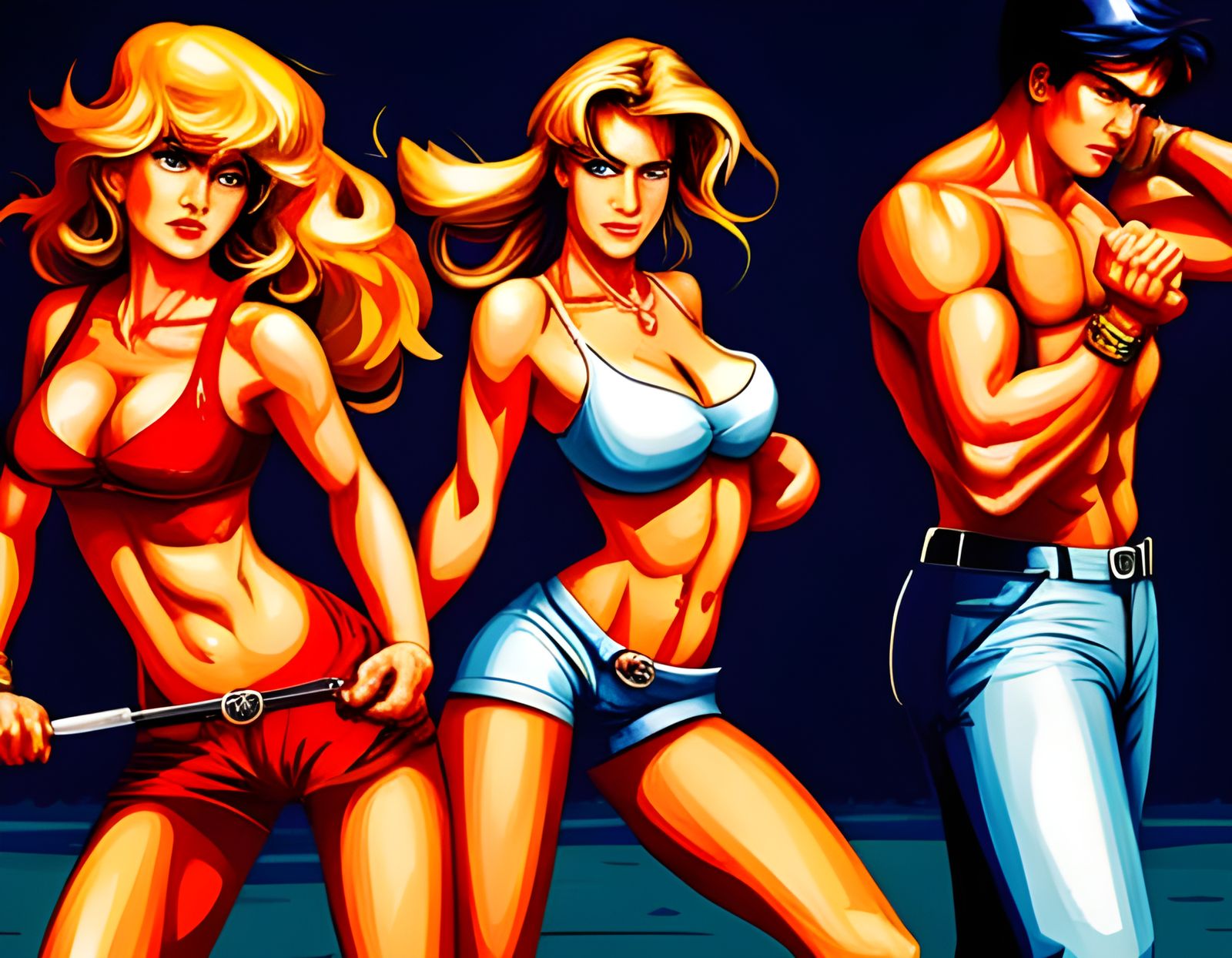 street of rage game, sega megadrive, colombia, narcos vs str...