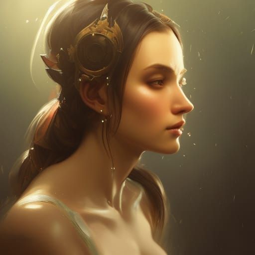 Fantasy woman portrait - AI Generated Artwork - NightCafe Creator