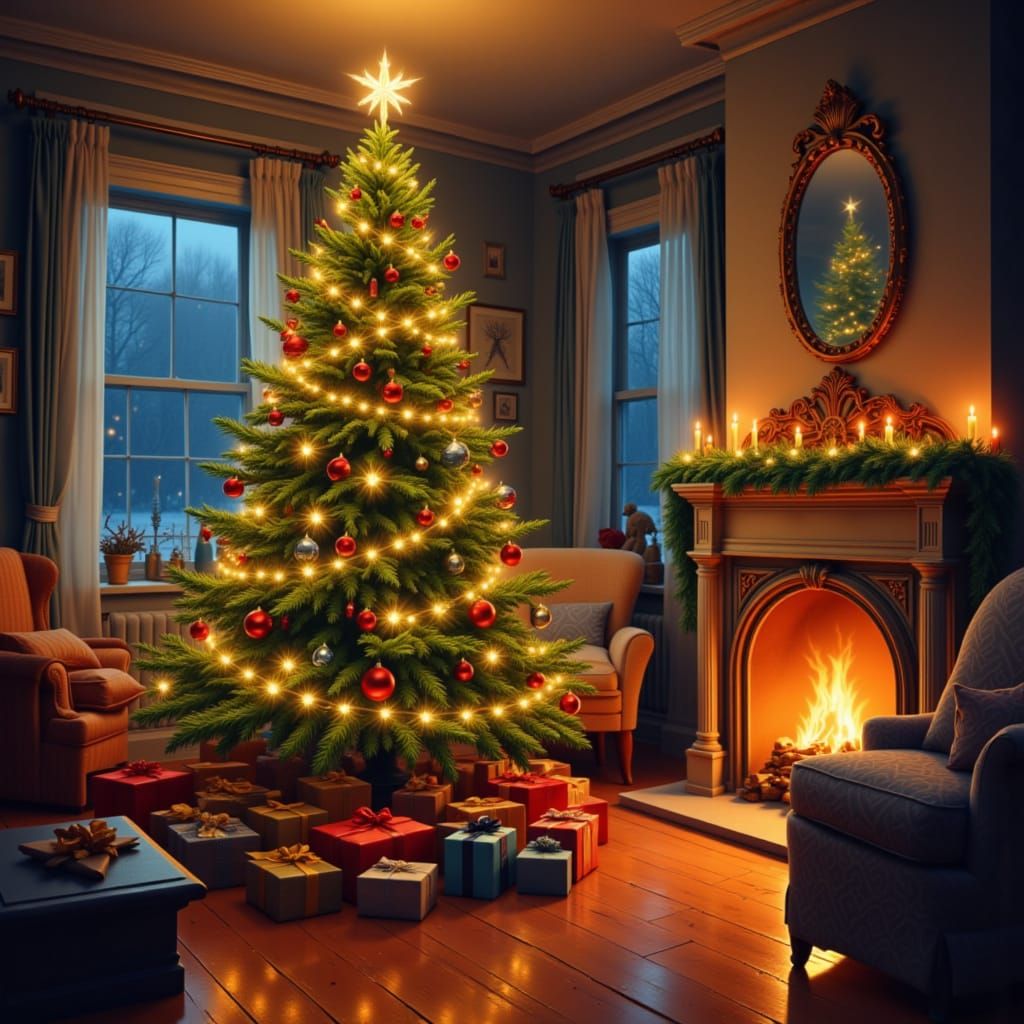 <lora:RandArtz:1.0> Christmas tree