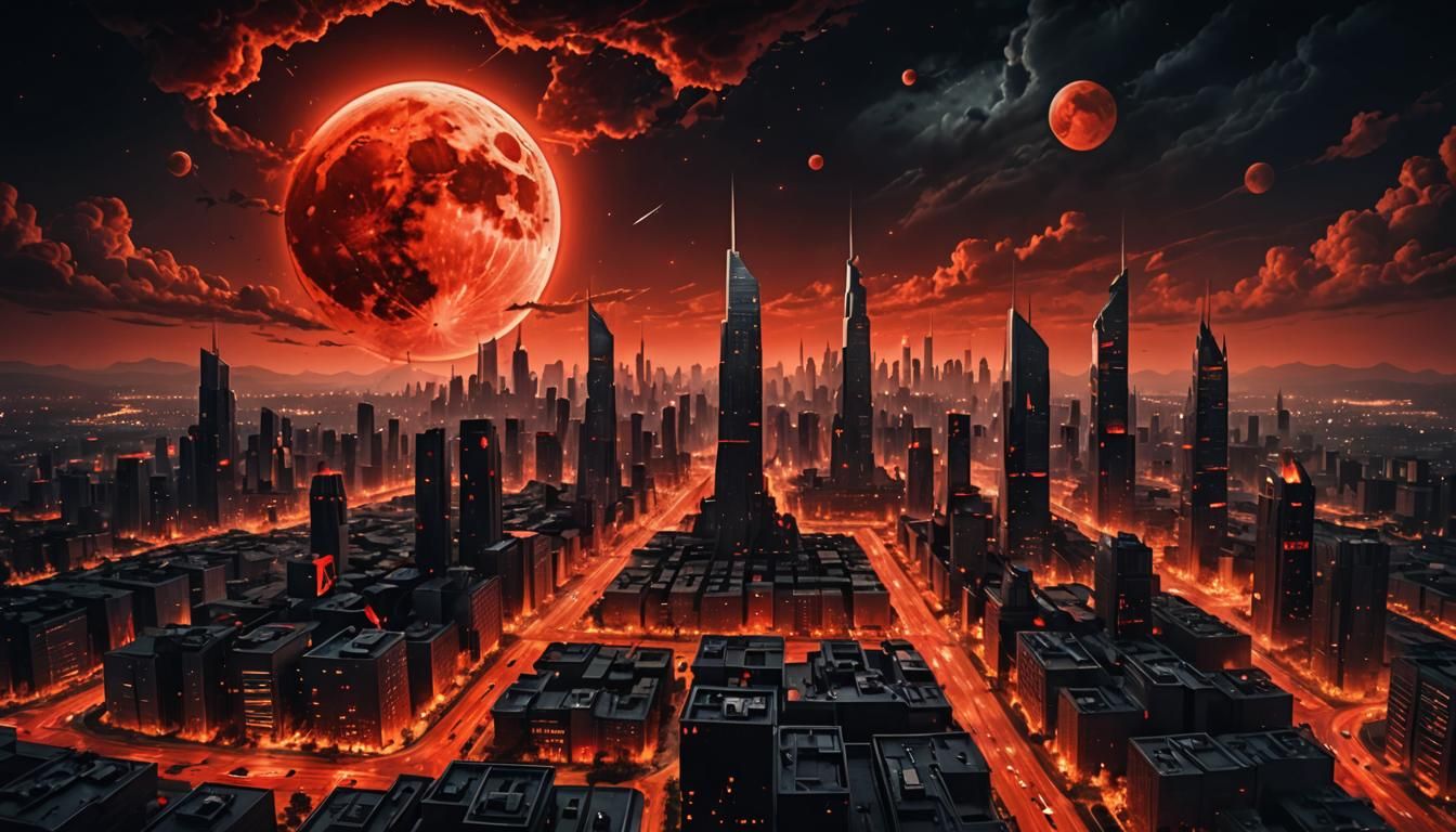 To create an amazing future city in distress, fire, darkness...